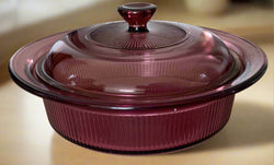 Corning Vision V31B 1QT Cranberry Casserole Dish