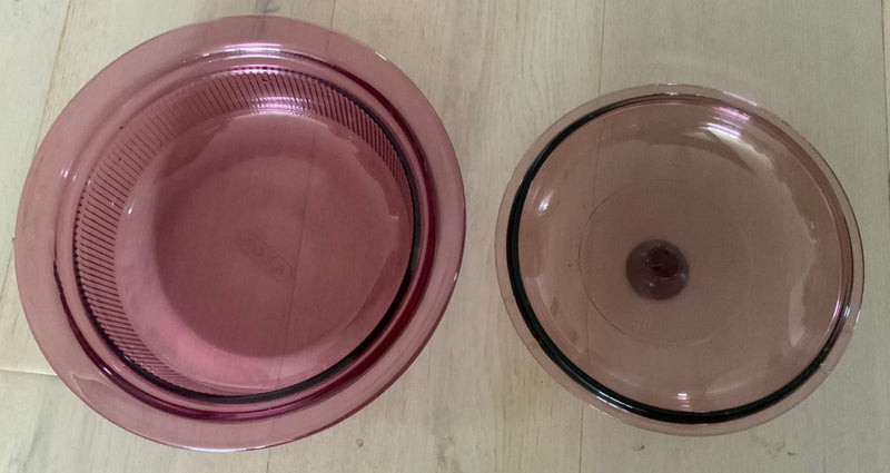 Corning Vision V31B 1QT Cranberry Casserole Dish