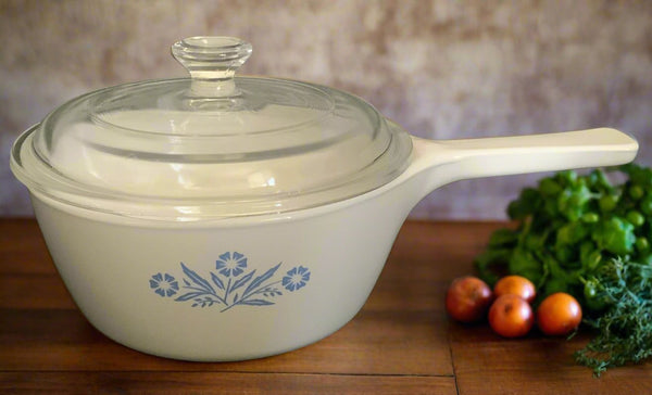 Corning Ware Blue Cornflower 1.5 Pint Covered Saucepan P-82-B