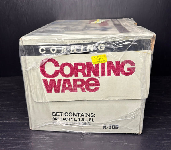 Corning Ware Blue Cornflower Saucepan Set A-300 Sealed